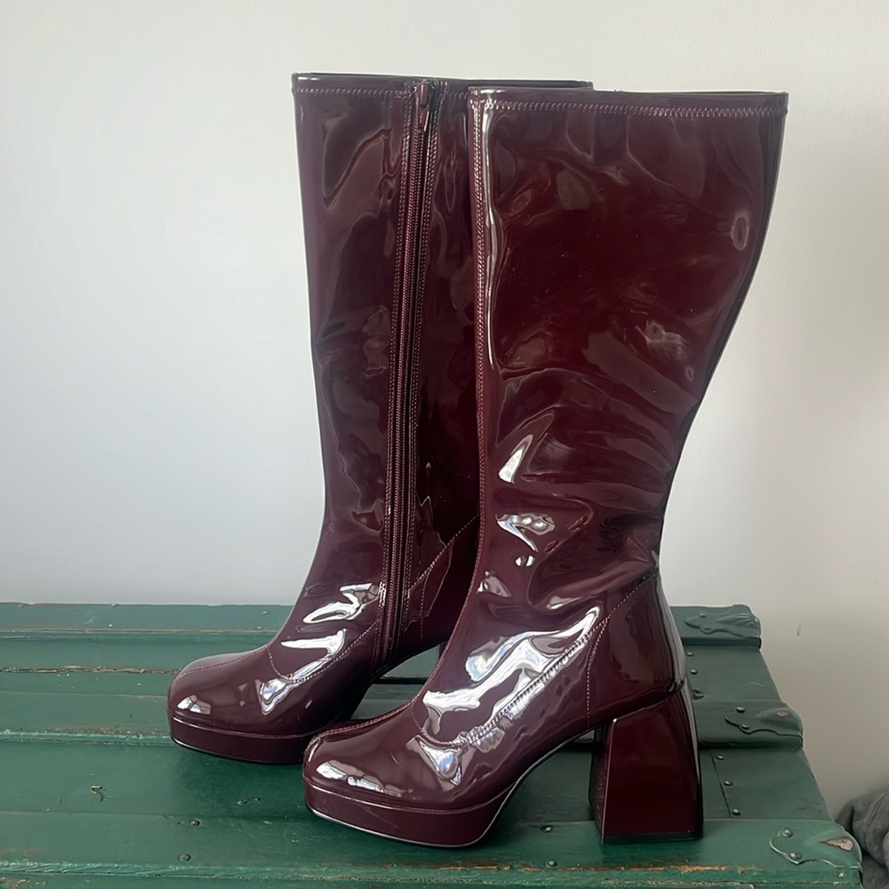 NERVY | Stretch Knee Hight Platform Boot